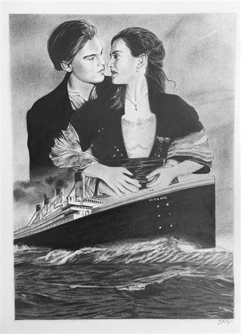 Jack And Rose Titanic No2 2020 Pencil Drawing By Amelia Taylor
