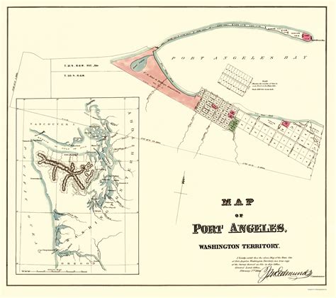 Historic City Maps Port Angeles Washington Territory