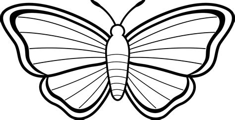 butterfly outline Colouring Pages