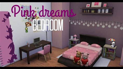 Sims 4 Room Build Pink Dreams Bedroom Youtube
