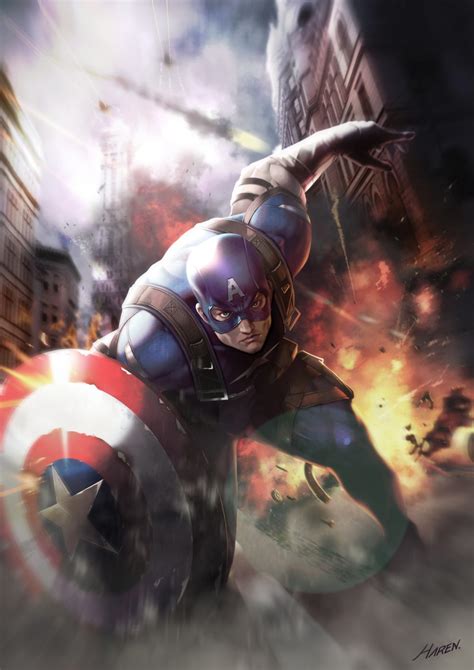 Captain America Fan Art Digital Art Fribly
