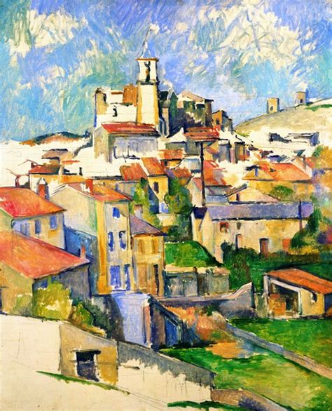 The Gardanne Painting By Paul Cezanne Reproduction