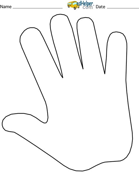 Handprint Outline Clipart Free 20 Free Cliparts Download Images On