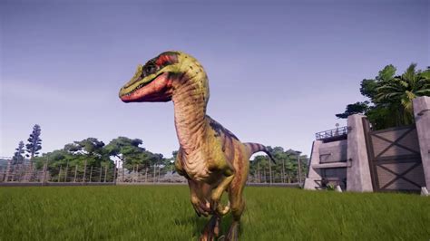 Utahraptor Jurassic World Evolution Cinematic 14 Youtube