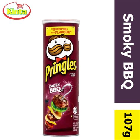 Pringles Potato Crisps Smokey Bbq 107g Shopee Malaysia