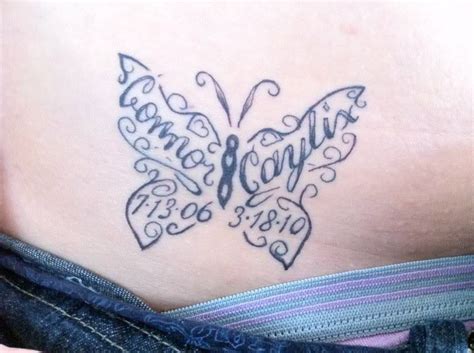 Pin By Courtney Nightingale On Tattoos Butterfly Name Tattoo Name