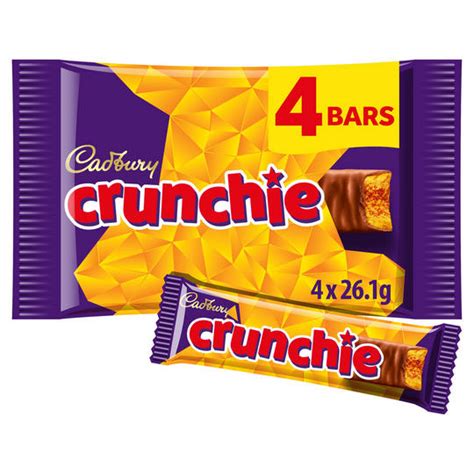 cadbury crunchie chocolate bar 4 pack multipack 104 4g multipacks iceland foods