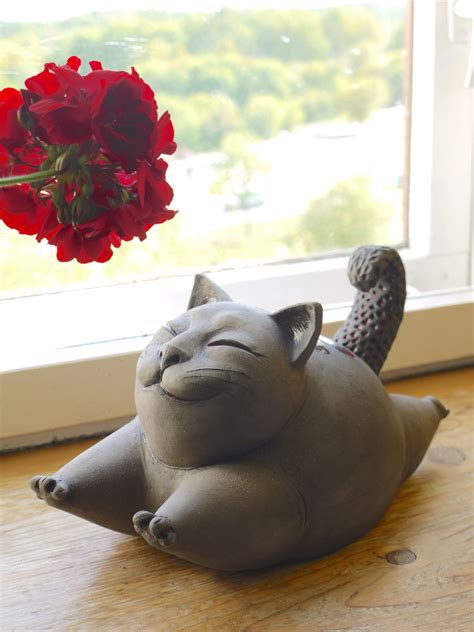 Inspirasi Clay Cat Sculptures