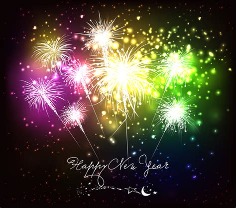 Happy New Year Fireworks Background Free Download