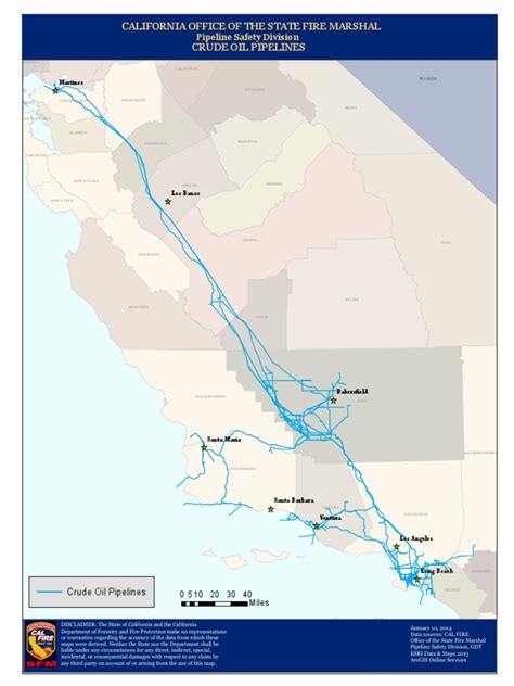 Crude Oil Pipeline Map California Geographic Data And Information