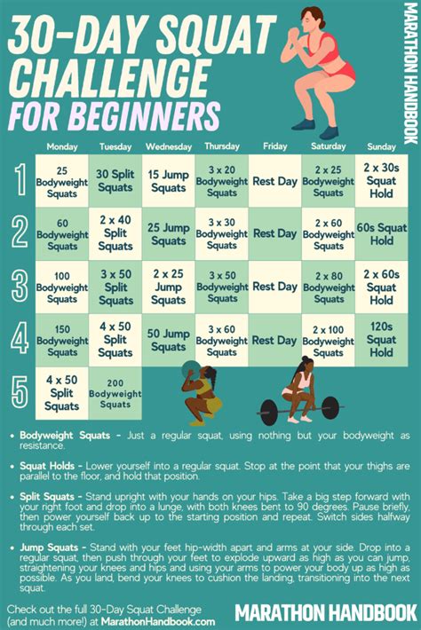 30 Day Squat Workout Calendar Eoua Blog