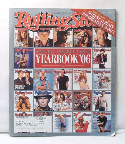 Rolling Stone 10161017 Double Issue 2006 Yearbook Bob Dylan Johnny