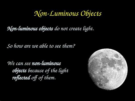 Introducing Light Explain The Difference Between Luminous And Non