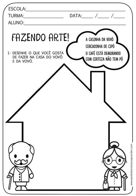 Atividade Sobre O Dia Dos Avos Para Educação Infantil