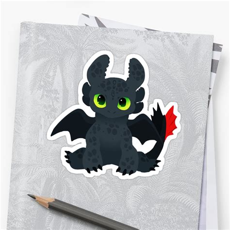 Toothless Sticker By Dexikon Redbubble