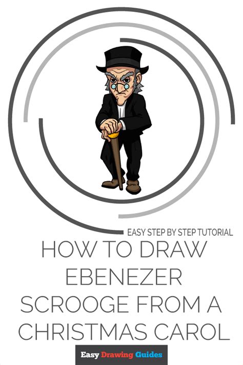 How To Draw Ebenezer Scrooge From A Christmas Carol Really Easy