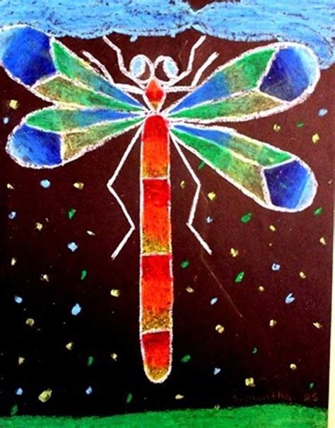 Beautiful Chalk Pastel Artworks 10 Insect Art Projects Chalk