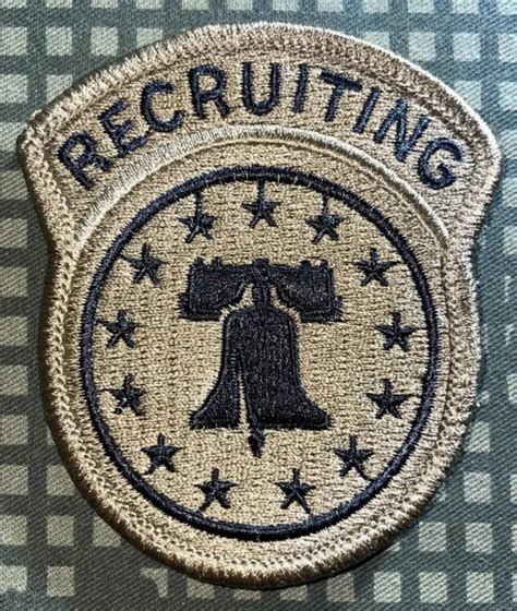Us Army Ocp Recruiting Command Patch With Hook Used A864 417 Picclick