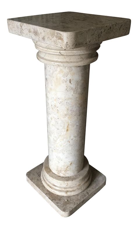 Heavy Marble Column Pedestal Chairish