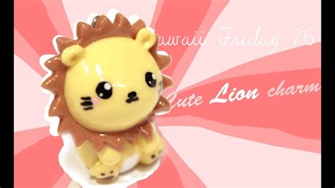 Cute Lion Kawaii Friday 76 Tutorial In Polymer Clay Youtube