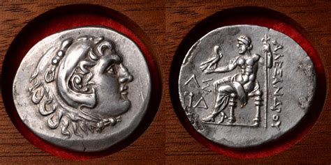 Ancient Greek Silver Tetradrachm Coin Of Alexander The Great 199 Bc