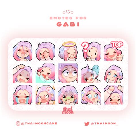 Emotes Twitch Thaimoon Twitch Character Design Chibi
