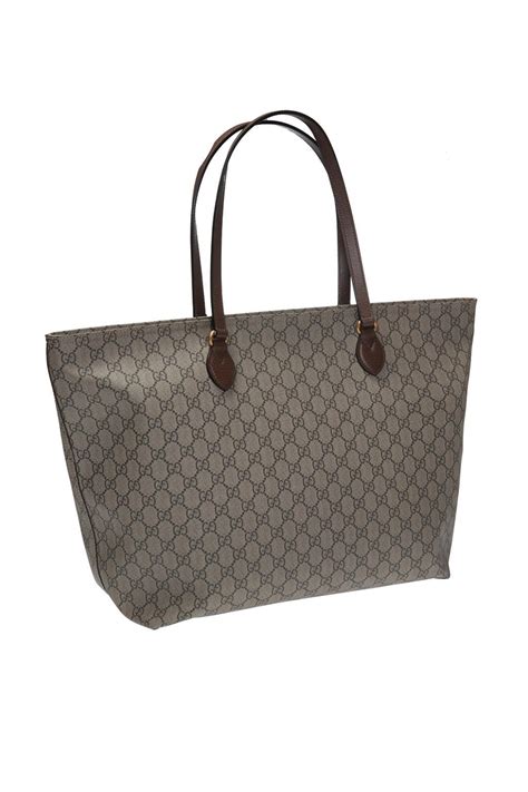 Gucci Canvas Ophidia Shopper Bag In Grey Gray Lyst