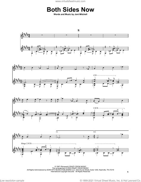 Both Sides Now Sheet Music For Guitar Solo Pdf