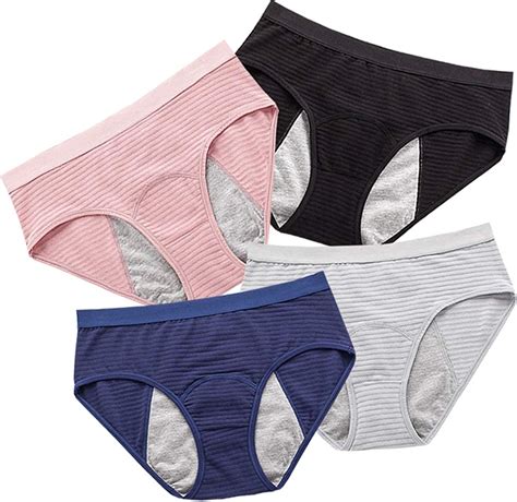 Teen Girls Period Underwear Leak Proof Hipster Cotton Menstrual Panties Women Heavy