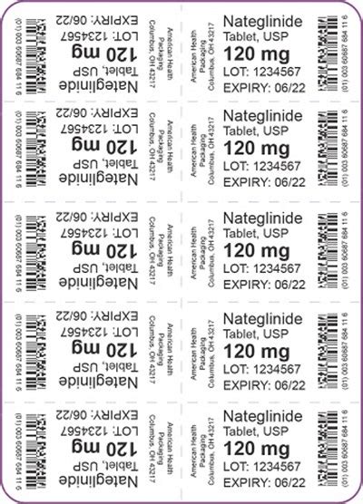 Ndc 60687 673 Nateglinide Images Packaging Labeling And Appearance