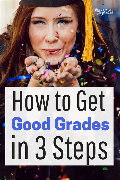 How To Get Good Grades In 3 Steps Empowered Single Moms