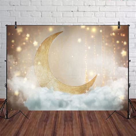 Moon And Star Studio Photography Background Cloth Child Baby Birthday
