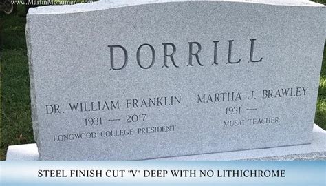 Martin Monument Company Keysville Virginia Excellence Etched In