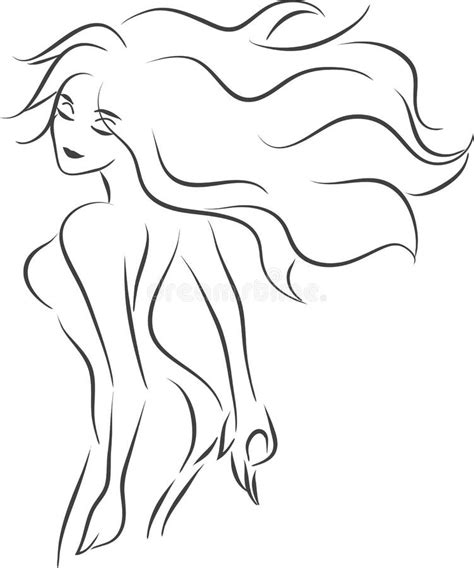 Siluetas De La Mujer Desnuda Ilustraci N Del Vector Ilustraci N De