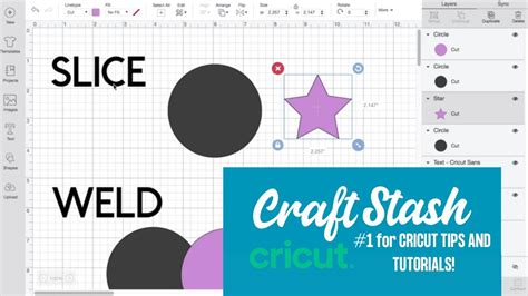 Cricut Design Space How To Slice Weld Youtube