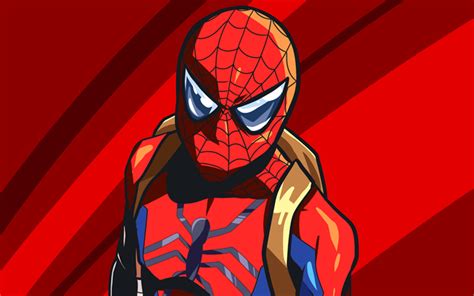 Download Wallpapers Spiderman Abstratc Art Superheroes Marvel