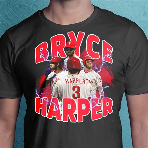 Bryce Harper T-Shirt Design PNG Digital Instant Download - Bryce Harper