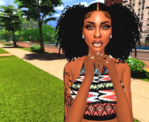 Sims 4 Custom Content Black Hair
