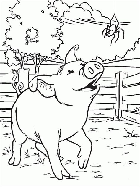 The story of charlotte's web starts when wilbur was born and follows his life at the farm. Charlotte Web Coloring PagesKidsfreecoloring.Net | Free ...