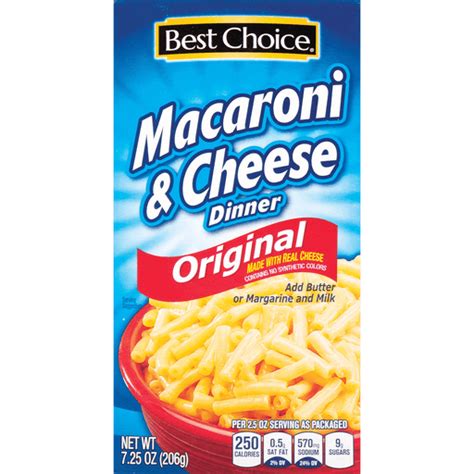 Best Choice Macaroni And Cheese Dinner Macaroni And Cheese Garys Foods