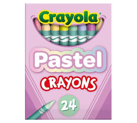 Crayola Pastel Crayons 24 Count Box Crayola