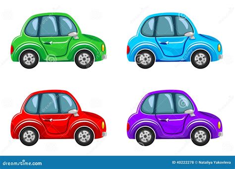 Cartoon Cars Stock Vector Illustration Of Blue Small 40222278