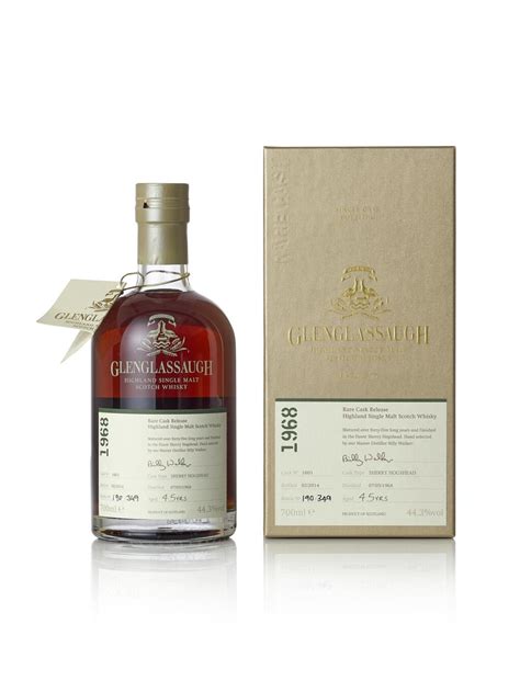 glenglassaugh rare cask release 1601 aged 45 years 44 3 abv 1968 1 bt70 distilled