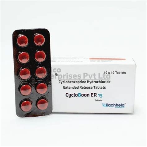 Cyclobenzaprine Flexeril 15mg Treatment Muscle Relaxantmuscle Spasms