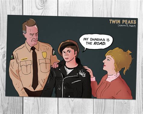 Twin Peaks The Return Parte 4 Wally Brando Quote Art Etsy España