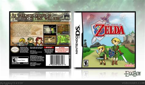 The Legend Of Zelda Ocarina Of Time Nintendo Ds Box Art