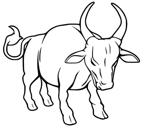 Oxen Pulling Sled Coloring Page - Free Printable Coloring Pages for Kids