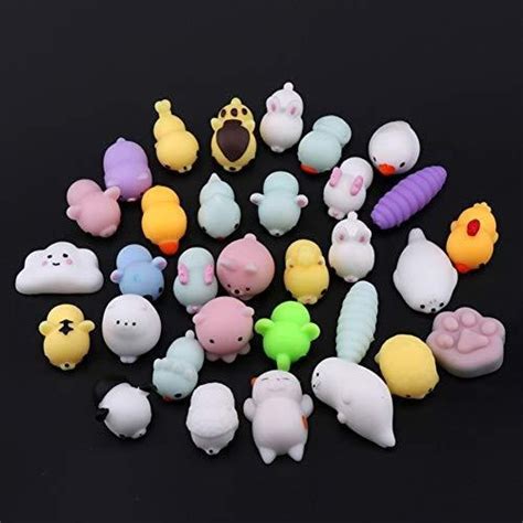 24 Piezas Mochi Squishy Toys Mochi Kawaii Squishies Juguete Cuotas