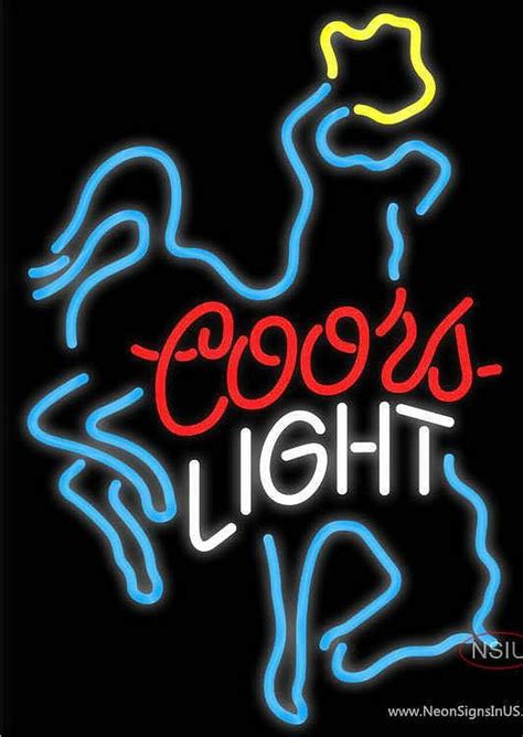 Coors Light Bucking Bronco Neon Beer Sign Hd Phone Wallpaper Pxfuel