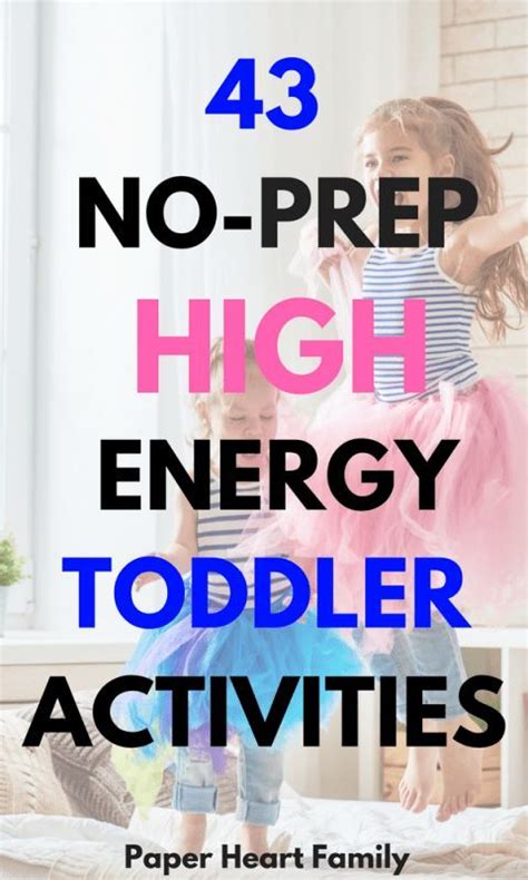 44 High Energy Toddler Activities To Tire Your Toddler Out Artofit